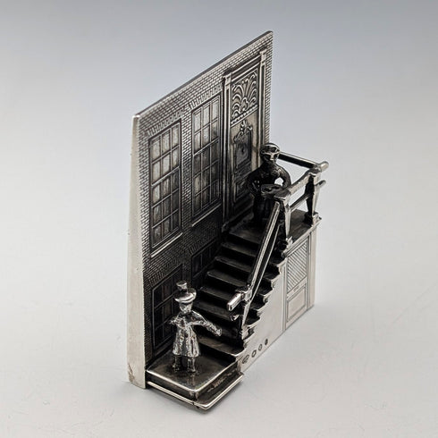 オランダ ヴィンテージ 835シルバー製 「ロミオとジュリエット」 ミニチュア 50g H. Hooijkaas